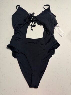 Dippin Daisies Black One-Piece Swimsuit